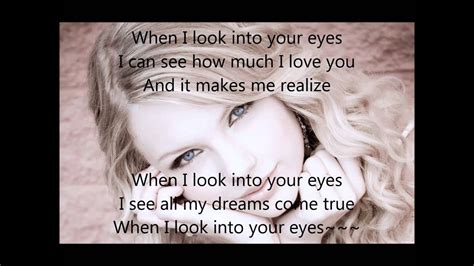 when i look at your eyes lyrics|looking in your eyes lyrics.